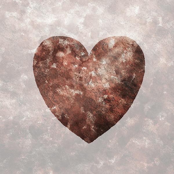 Irina Sztukowski - Granite Strong Heart Watercolor Silhouette
