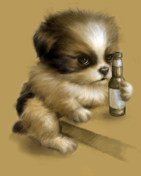 Vanessa Bates - Grumpy Puppy Needs a Beer