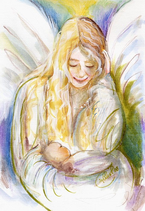 Follow Themoonart - Guardian Angel with Baby
