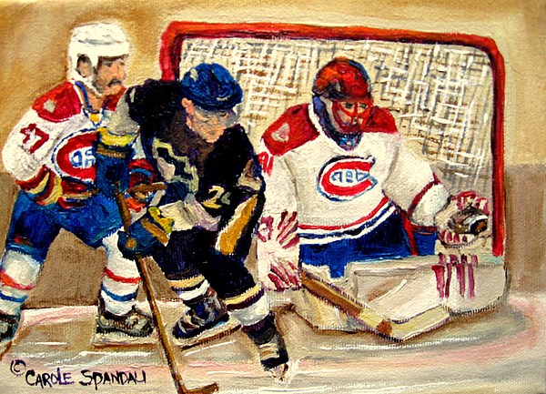 Halak Catches The Puck Stanley Cup Playoffs 2010 Onesie by Carole Spandau -  CAROLE SPANDAU - Website