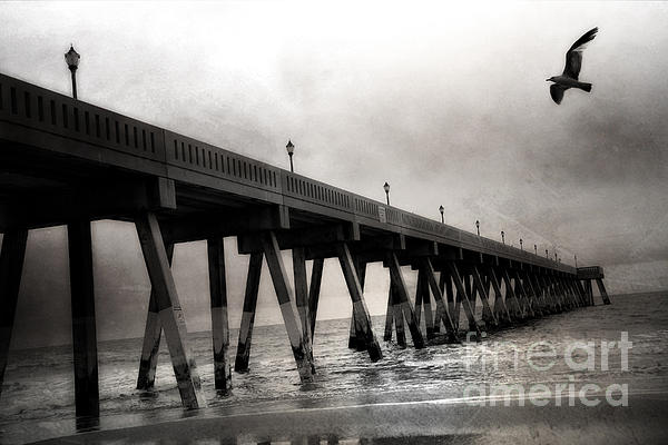 Kathy Fornal - Wrightsville Beach Ocean Pier Bridge North Carolina Beach Ocean Pier