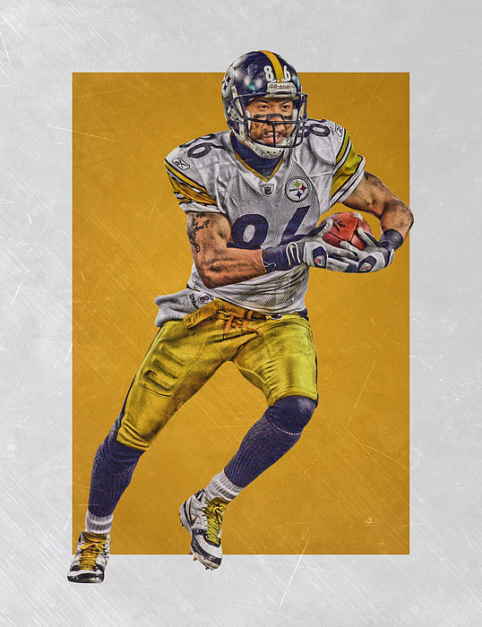 Troy Polamalu Pittsburgh Steelers Art T-Shirt by Joe Hamilton - Pixels