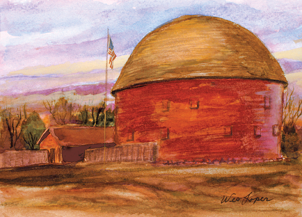 Historic Round Barn Arcadia Oklahoma Greeting Card For Sale By Wes