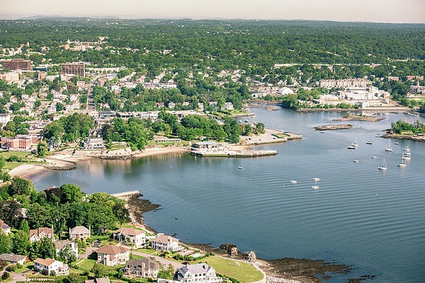 Hudson Park New Rochelle Beach Towel by Louis Vaccaro Fine Art