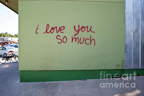 I Love You So Much Mural In Austin Is An Local Favorite Artistic Bath Towel For Sale By Herronstock Prints