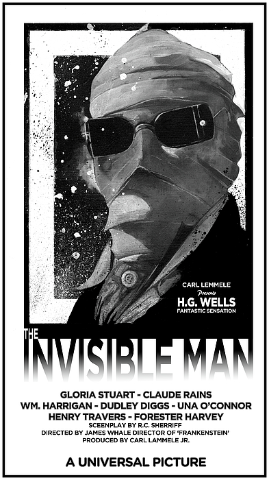 The Invisible Man Comic Book Cover Jigsaw Puzzle