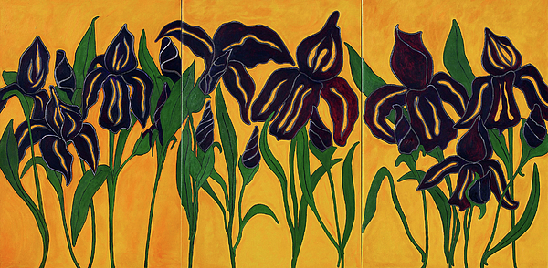 Irises Painting