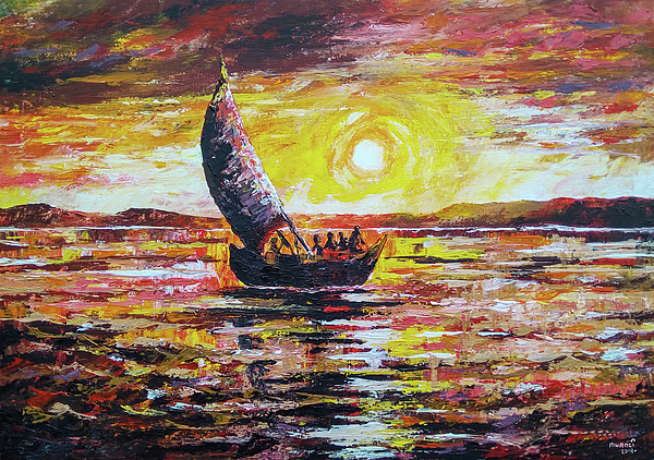 Island Sunset Painting