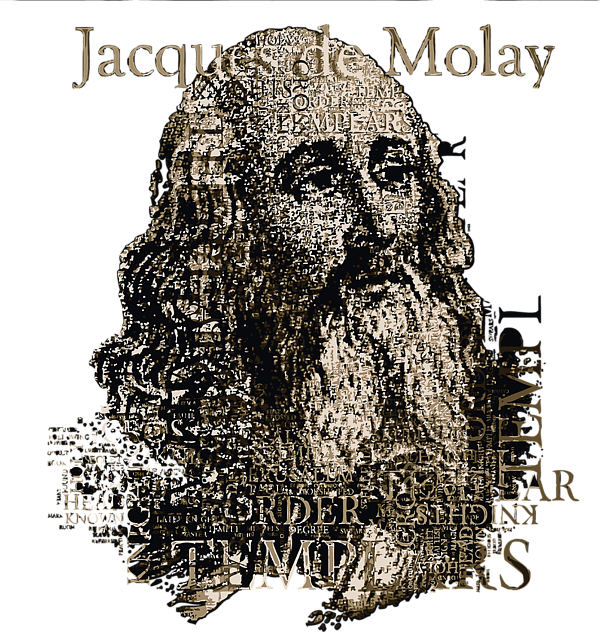 Jacques De Molay, Last Grand Master of the Knights Templar Duvet