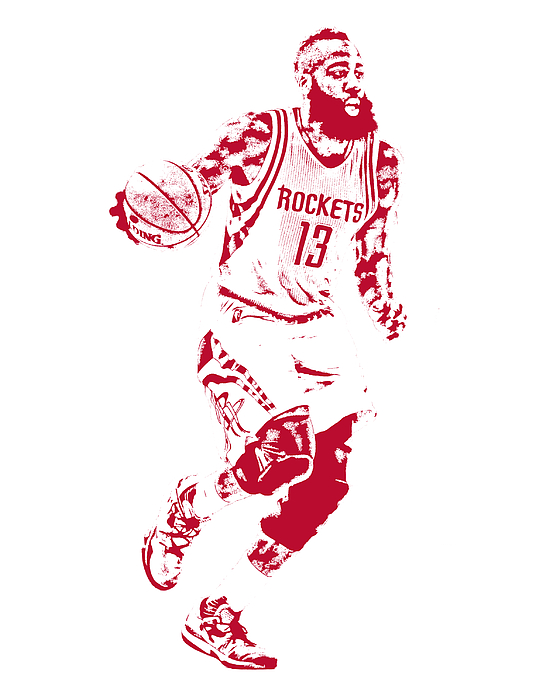 James Harden Houston Rockets Pixel Art Fleece Blanket For Sale By Joe Hamilton