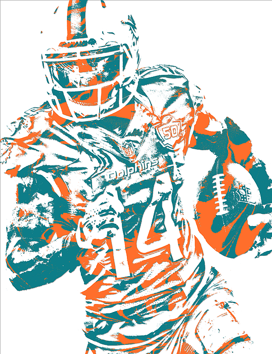 Jarvis Landry Miami Dolphins Pixel Art 6 Long Sleeve T-Shirt by Joe  Hamilton - Pixels