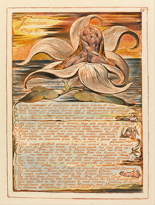 Jerusalem. Plate 28 Tapestry by William Blake - Fine Art America