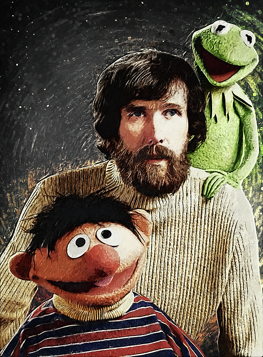 Jim Henson Together with Ernie and Kermit the Frog Round Beach Towel by  Zapista OU - Fine Art America