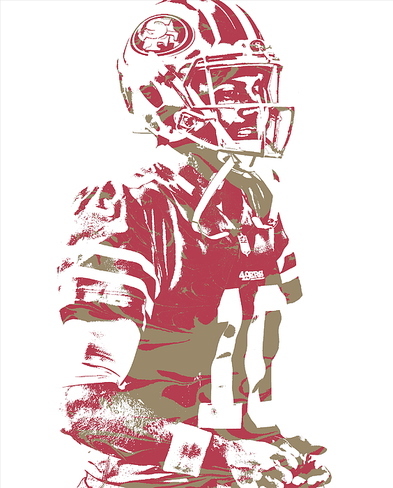 Jimmy Garoppolo SAN FRANCISCO 49ERS PIXEL ART 10 Mixed Media by Joe  Hamilton - Fine Art America