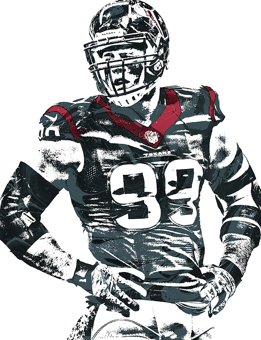 J.j.watt Pittsburgh Steelers Football Painting Hand Made 