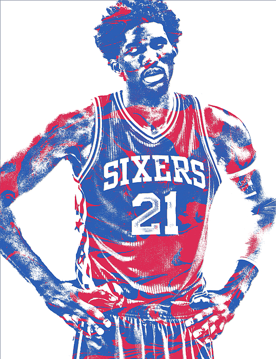 Joel Embiid 76ers Jersey Greeting Card for Sale by