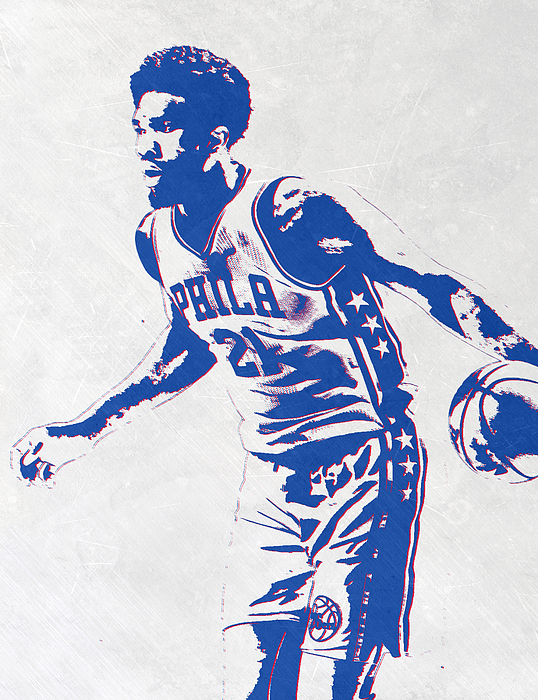 Joel Embiid 76ers Jersey Greeting Card for Sale by