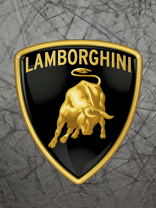 lamborghini logo shower curtain for sale by daniel hagerman