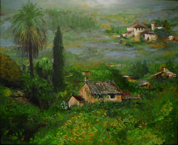 Lanscape Vallery Mallorca Painting