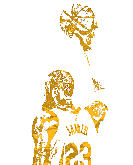 Lebron James Cleveland Cavaliers Pixel Art 20 T-Shirt by Joe Hamilton -  Pixels