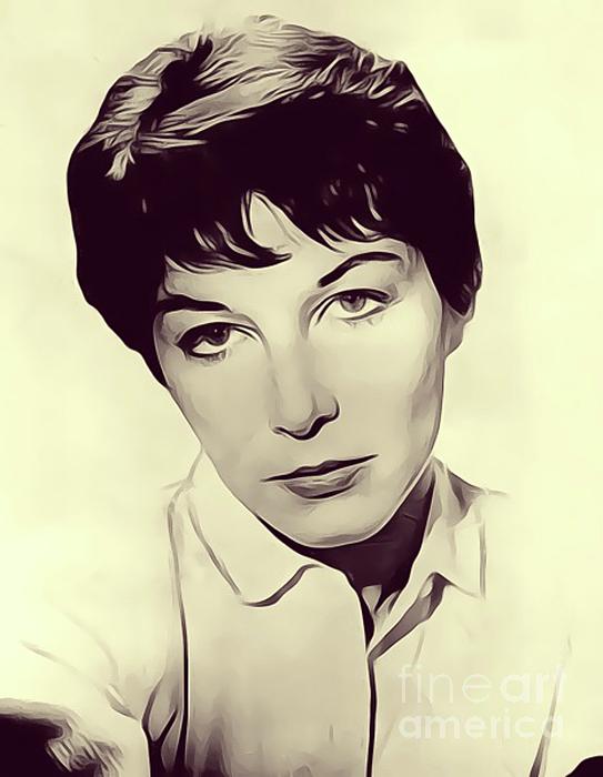 Lee Grant, Vintage Actress Greeting Card by Esoterica Art Agency