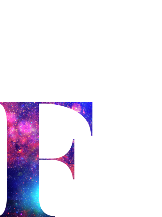 Letter F Galaxy In White Background Carry All Pouch For Sale By Pablo Romero