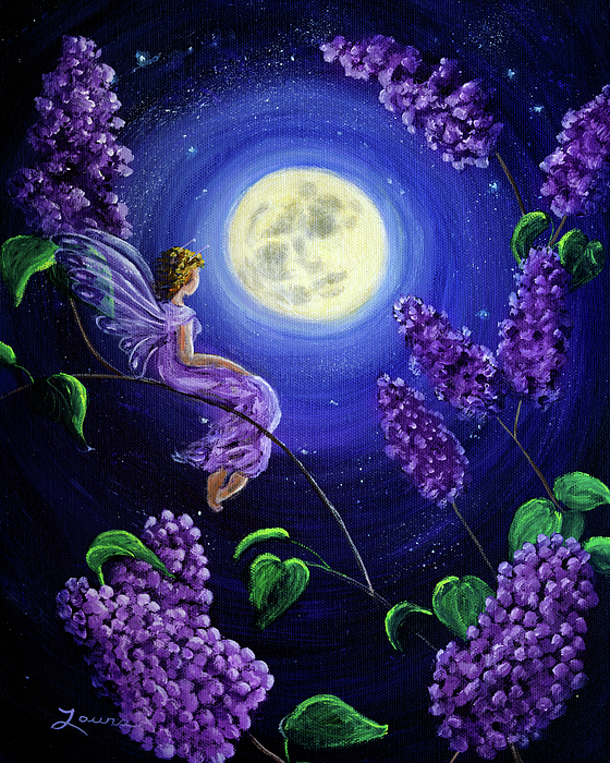 Laura Iverson - Lilac Fairy Bathed in Moonlight