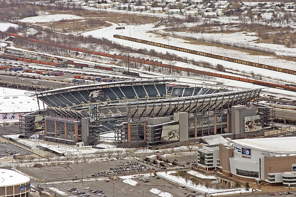 Lincoln Financial Field Philadelphia Eagles Greeting Card by Duncan Pearson