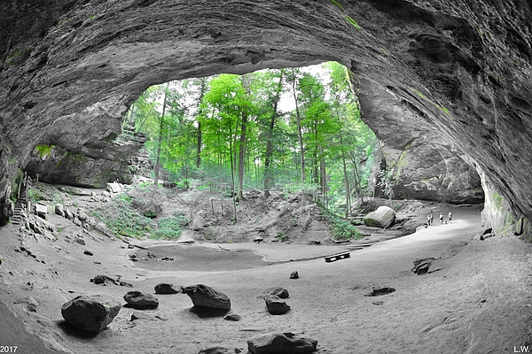 Lisa Wooten - Looking Out Of Ash Cave Hocking Hills Ohio 2