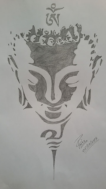 Lord Buddha Drawing by Ritik Narayan  Pixels