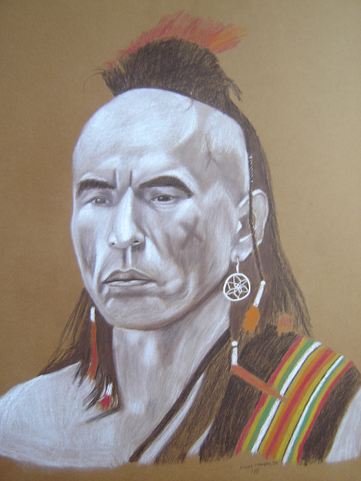 Magua Aka Wes Studi Long Sleeve T-Shirt for Sale by Edward Stamper