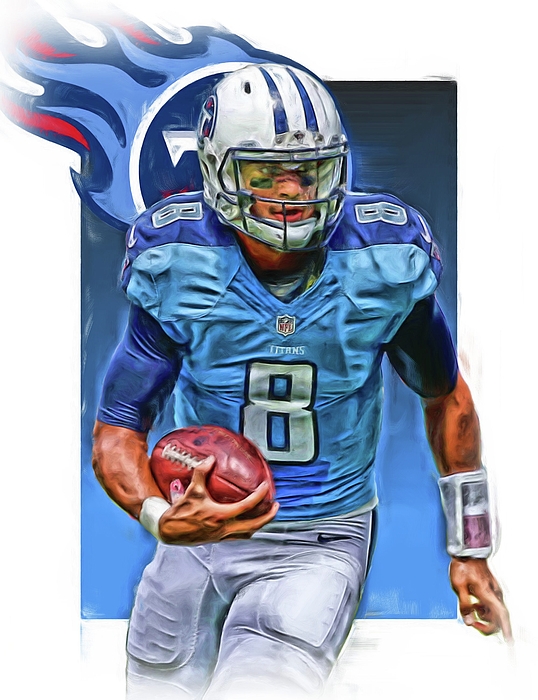 Marcus Mariota TENNESSEE TITANS PIXEL ART 24 Canvas Print / Canvas Art by  Joe Hamilton - Fine Art America