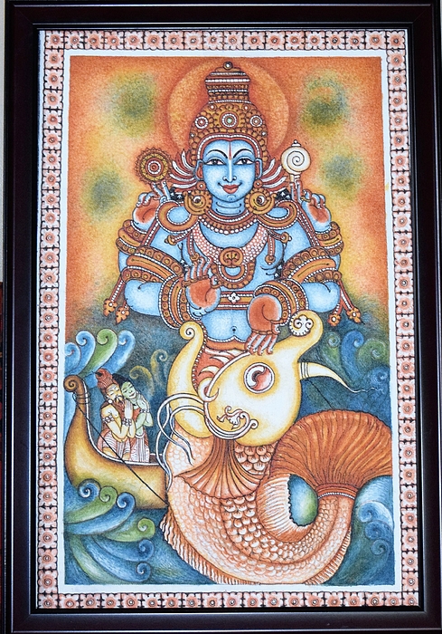 Matsya Avatar of Vishnu, between c1700 and c1725 or later. Creator:  Unknown. - Album alb9855873