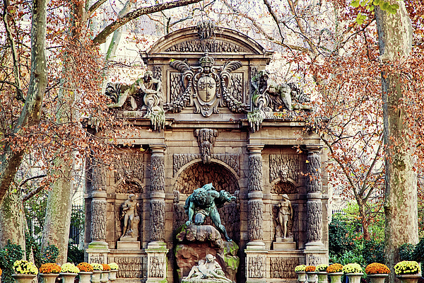 Melanie Alexandra Price - Medici Fountain in Autumn - Paris, France