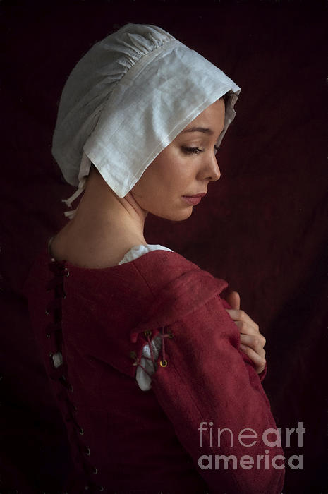 Pretty Tudor Servant Girl Hand Towel by Lee Avison - Fine Art America