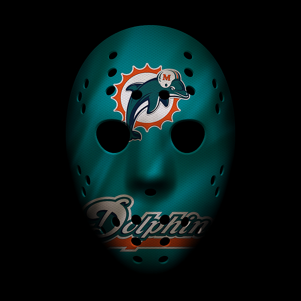 Miami Dolphins War Mask 2 Bath Towel