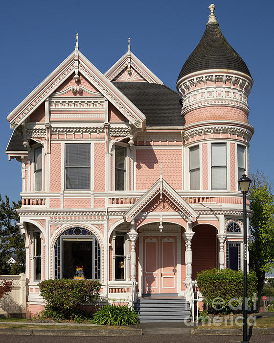 Milton Carson Home Pink Lady Queen Anne Victorian Eureka California ...