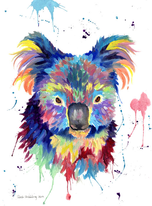 Multicolor Koala Coffee Mug by Sarah Stribbling - Fine Art America