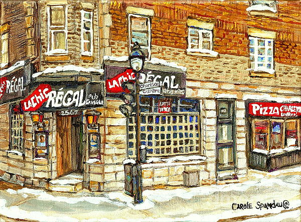 Neighborhood Corner Bar Chic Regal Montreal Memories Canadian