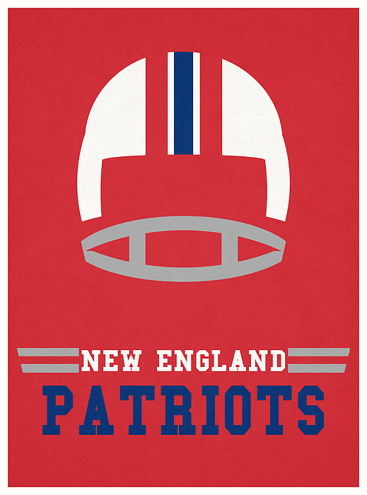 New England Patriots Vintage Program Kids T-Shirt by Joe Hamilton - Pixels