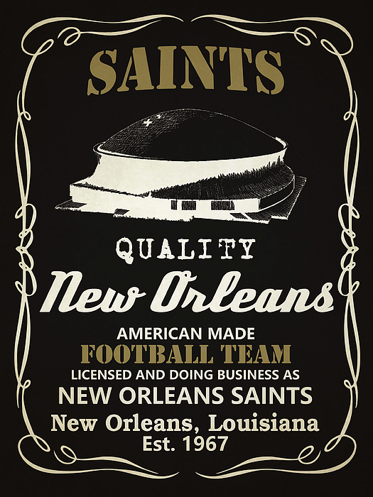 New Orleans Saints Kids T-Shirt by Joe Hamilton - Fine Art America