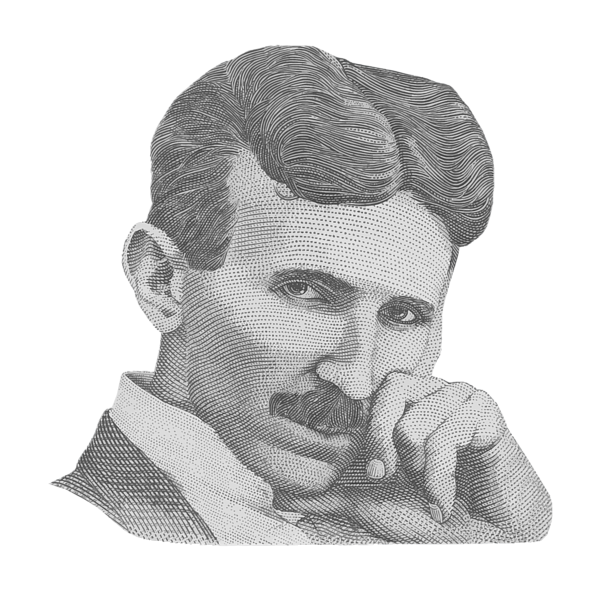 Nikola Tesla Graphic Sticker by War Is Hell Store - Fine Art America