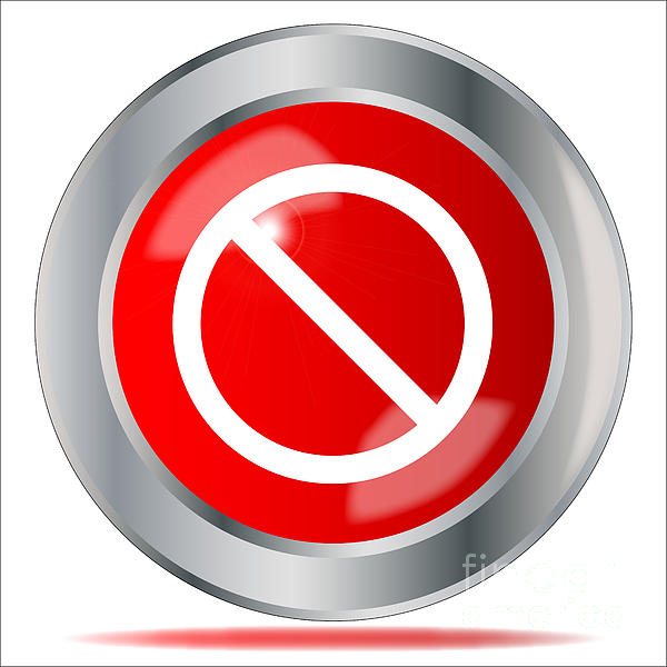 Do Not Press Red Button Digital Art by Bigalbaloo Stock - Pixels