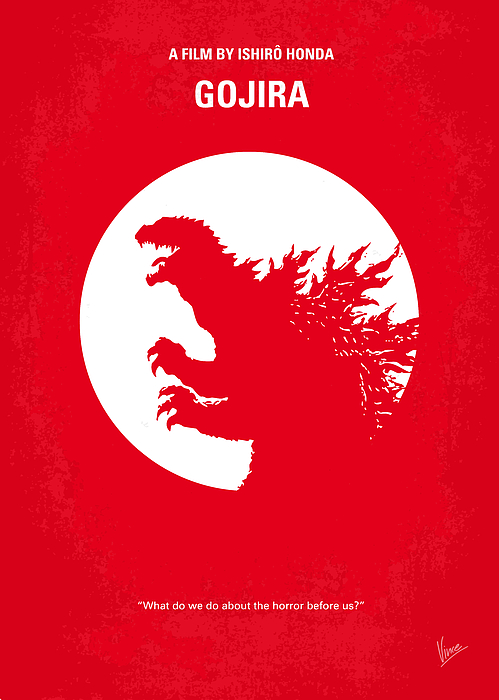 Godzilla digital downloadable movie poster Wall Art Digital Poster