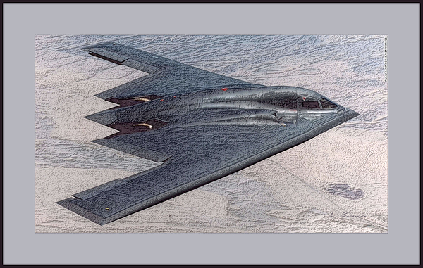 Northrop Grumman B-2 Spirit Stealth Bomber Enhanced With Double Border ...