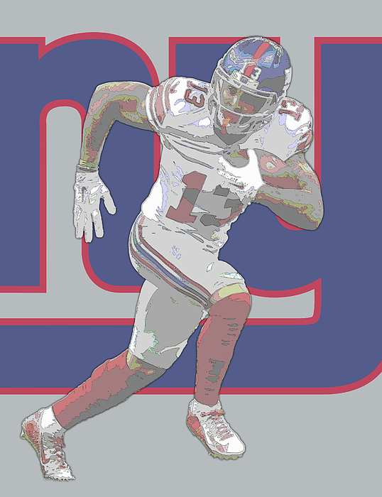 Odell Beckham Jr NEW YORK GIANTS OIL ART 2 Canvas Print / Canvas Art by Joe  Hamilton - Pixels Canvas Prints