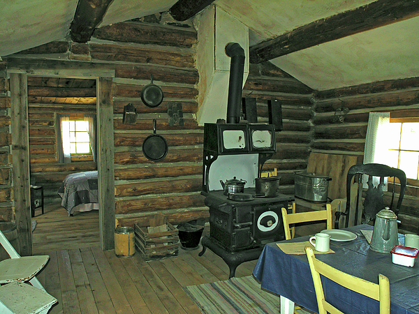 Old Log Cabin Interior Tote Bag For Sale By Sally Weigand