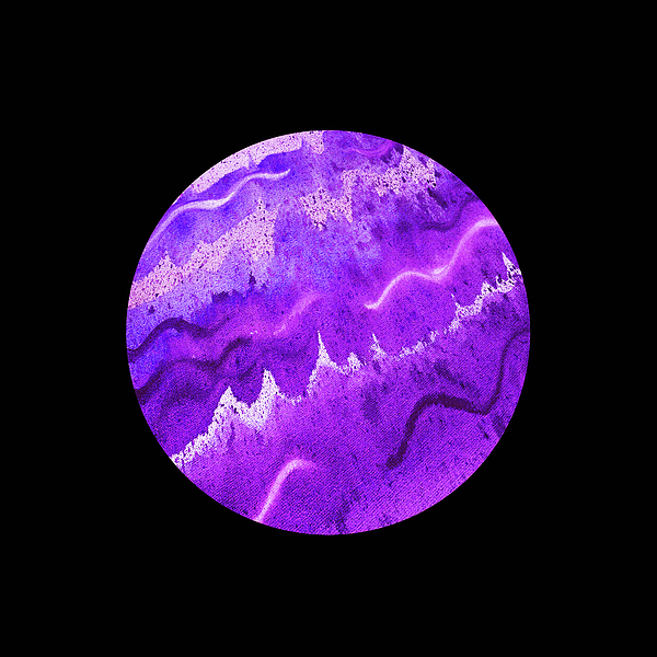 Irina Sztukowski - Once In A Purple Moon Watercolor