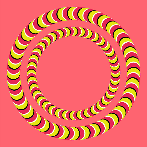 Optical Illusion Circle In Circle Digital Art