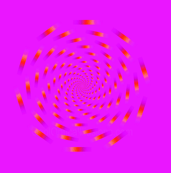 Optical Illusion Spinning Circle Digital Art
